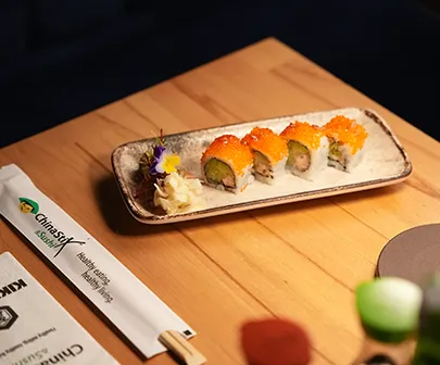 ChinaStix Maslak somonlu sushi tabağı